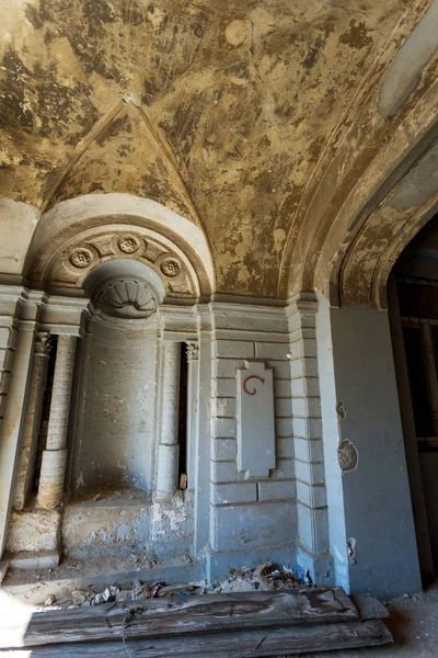 Interior Místico Ruínas Edifício Abandonado Ruínas Antigo Edifício Século Xviii — Fotografia de Stock