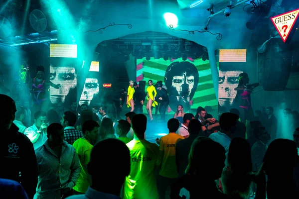 Odessa Czerwca Klub Nocny Prezentuje Nowe Nowoczesne Światła Pokaż Nowe — Zdjęcie stockowe