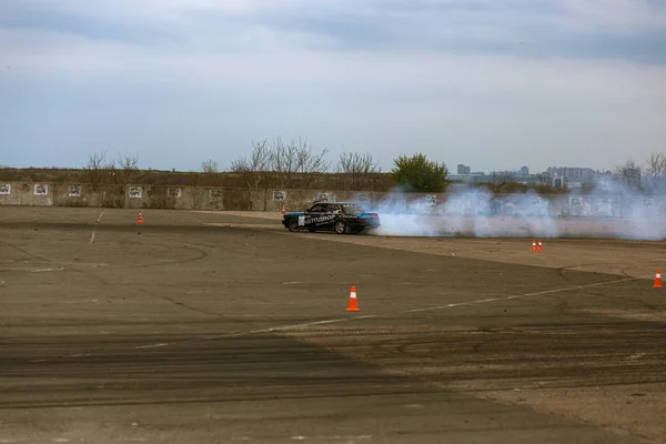 Odessa Ukraina April 2017 Bekämpa Drifters Lokala Drifting Tävlingar Drifting — Stockfoto