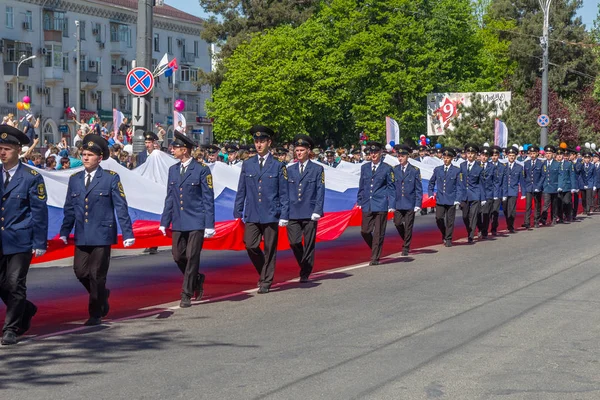 Novorossiysk Rusya Mayıs 2018 Mayıs Günü Gösteri Barış Mayıs Nsanlar — Stok fotoğraf