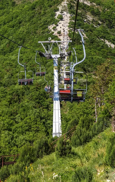 Russland Gelendzhik Krasnodar Territorium Mai 2018 Abfahrt Mit Der Seilbahn — Stockfoto