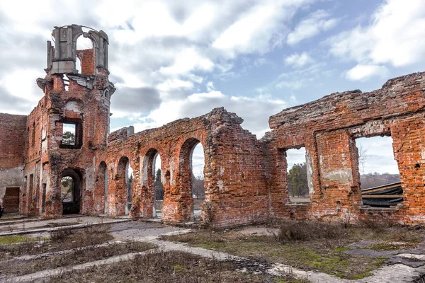 Ruiny Hrad Celé Lanškrounské Tereshchenko Statkář Žitomir Ukrajina Nádherný Starý — Stock fotografie