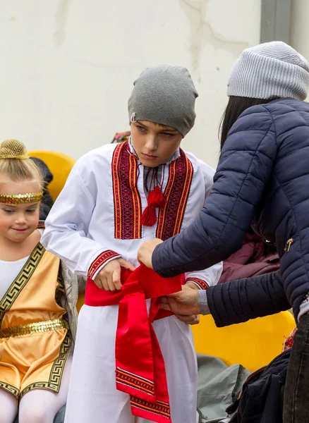 Odessa Ukraine October 2017 Children Stage Young Dancing Children Ensemble — Stock Photo, Image