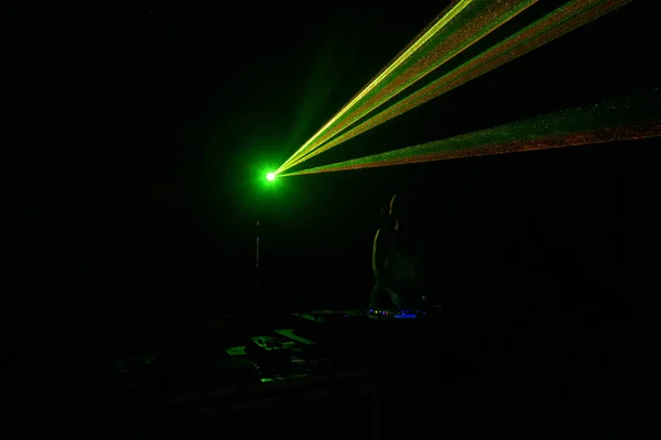 Odessa Ukraine August 2017 Lights Show Laser Show Nightclub Parties — Stock Photo, Image