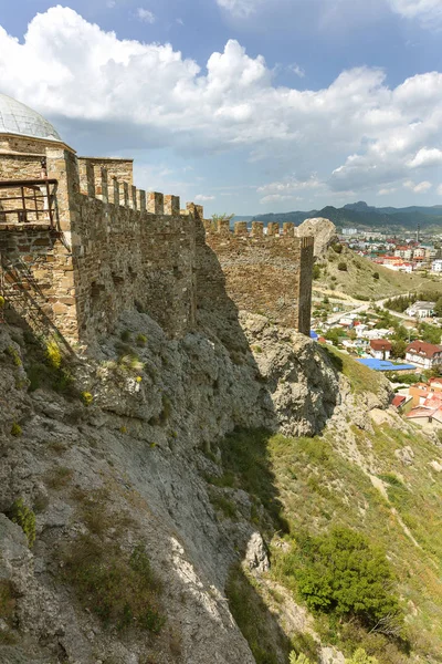 Руины Древней Турецкой Крепости Крыму Судак Руины Древнего Города Крепость — стоковое фото