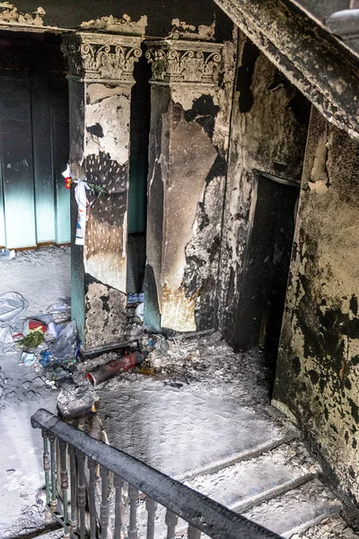 Odessa Ukraine May 2014 Tragedy Burning House Trade Unions Odessites — Stock Photo, Image
