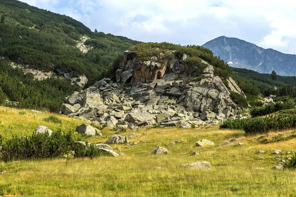 Scenisk Fjellandskap Pirin Mountains Bulgaria Sommerfjell Visning Album Kalender Postvogn – royaltyfritt gratis stockfoto