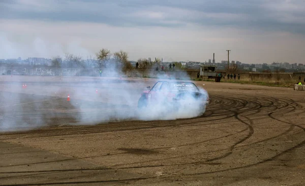 Odessa Ukraina Kwietnia 2017 Combat Drifters Lokalnych Zawodach Drifting Drifting — Zdjęcie stockowe