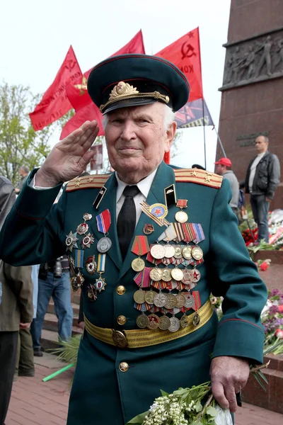 日的敖德萨 以纪念伟大的爱国战争胜利周年 士兵们的胜利 2012年敖德萨 乌克兰 — 图库照片