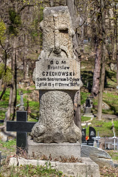 Zhitomir Oekraïne April 2015 Historische Pools Katholieke Begraafplaats Monumenten Standbeelden — Stockfoto