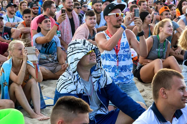 Odessa Ukraine August 2017 Große Menge Von Zuschauern Fans Bei — Stockfoto