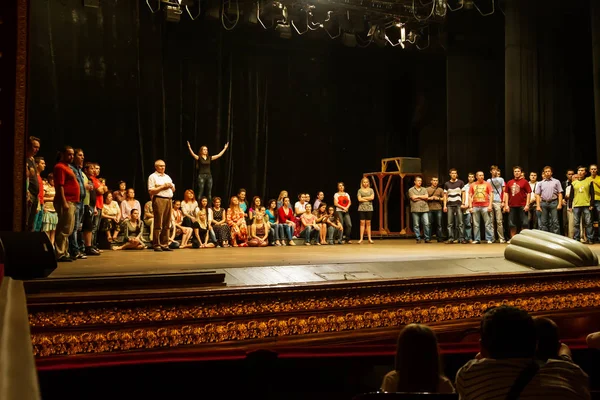 Odessa Ukrayna Mayıs 2013 Prova Modern Klasik Bale Opera Yerleştirme — Stok fotoğraf