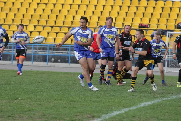 Odessa Ukraine September 2018 Endspiele Der Stärksten Rugby Mannschaften Der — Stockfoto