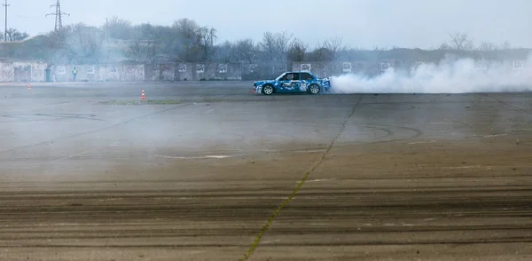 Odessa Ukraina Kwietnia 2017 Combat Drifters Lokalnych Zawodach Drifting Drifting — Zdjęcie stockowe