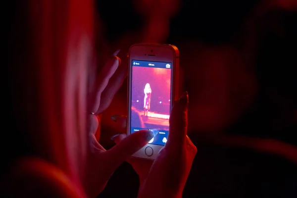 Odessa Ukraine Juni 2014 Einem Nachtclub Bei Einem Konzert Während — Stockfoto