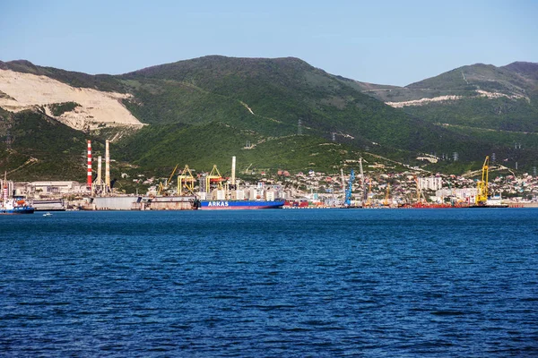 Novorossiysk Russia Mei 2018 Novorossiysk Commercial Sea Port Dalam Periode — Stok Foto