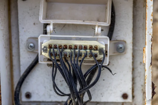 Switchboard. Control Panel Communication circuit for analog phones with wires