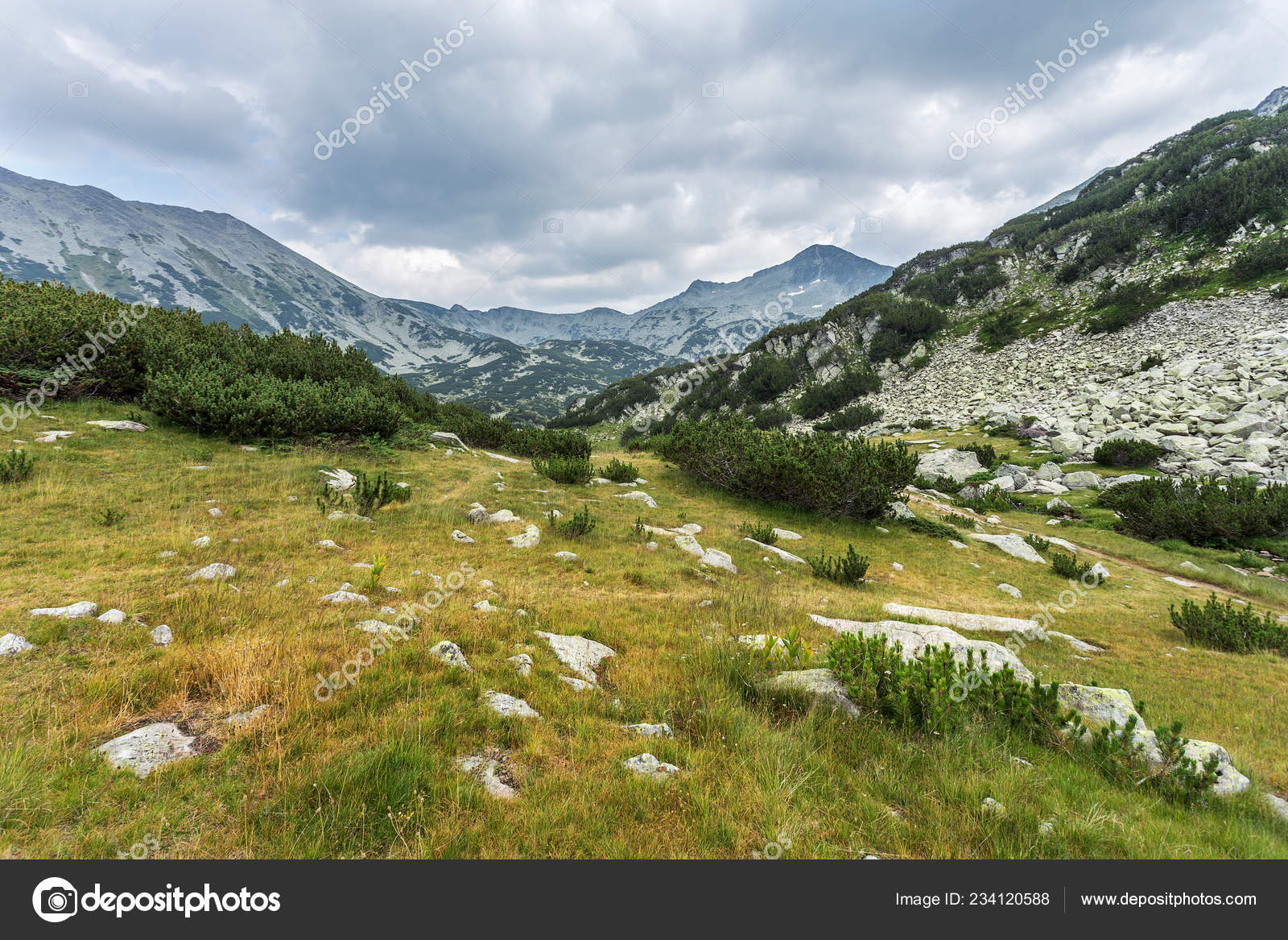 Scenic Mountain Landscape Pirin Mountains Bulgaria Summer Mountain View Album Free Stock Photo C Alesik 234120588