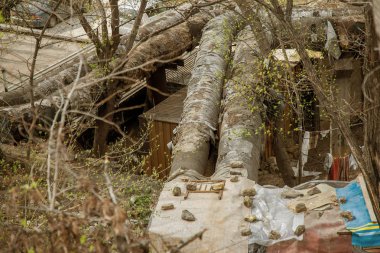 Eski yıpranmış şehir Isıtma ana. Şehir su kaynaklarının kırık kırık ısı yalıtımı. Dış boru hattı gurur duymaktadır. Zavallı çeyrek, bölge. Eski teknoloji. Yok edilen altyapı. Sanayi tip çöp