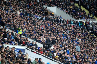 Odessa, Ukrayna - 10 Temmuz 2013: duygusal futbol taraftarları Stadı nda futbol kulübü Chernomorets, 10 Temmuz 2013, Odessa, Ukrayna bir oyun sırasında destek