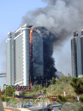 Odessa apartmanda yanan dramatik atış
