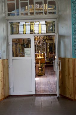 Eski mümin Kilisesi, St. Paraskeva, Mirny yerleşme, Kiliya district, Odessa region, Besarabya. Lipovan eski kilise topluluğu, çan, Tapınağı, bir iç, kilise eski kitaplar