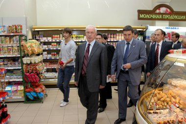 Odessa, Ukrayna, 23 Eylül 2010: Odessa çalışma ziyareti sırasında Başbakan Ukrayna Mykola Azarov söyledi. Ukrayna'nın bölgeler partisi. Bakanlar Kurulu Başkanı Viktor Yanukoviç