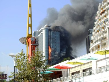 Odessa apartmanda yanan dramatik atış