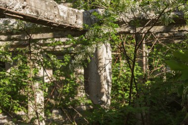 Terk edilmiş bombalama ve yıkılan bina bombardımanı patlama nedeniyle yok. Kabukları, madde işaretleri ve parçalanmak bir savaş kasıp kavuran Bina duvarlarında delikler. Eski yıkık ev