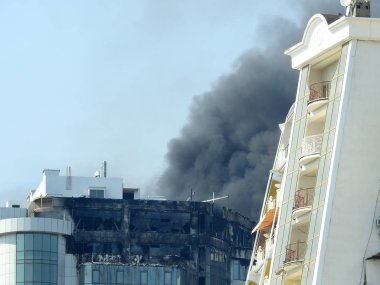Odessa apartmanda yanan dramatik atış