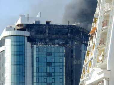 Odessa apartmanda yanan dramatik atış