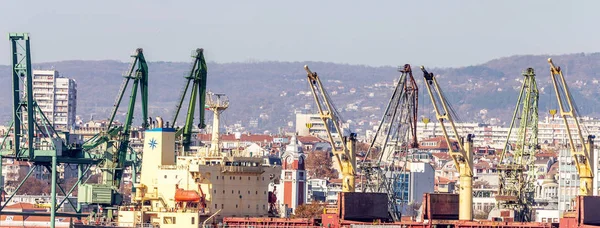 Varna Bulgaria Novembre 2015 Porto Del Mar Nero Varna Mar — Foto Stock