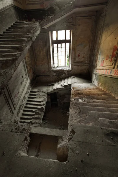 Interior Místico Ruinas Edificio Abandonado Ruinas Antiguo Edificio Del Siglo —  Fotos de Stock