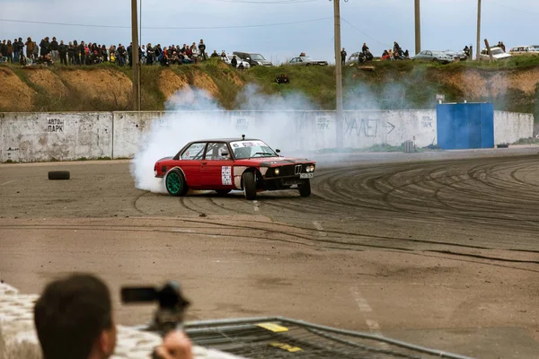 Oděsa Ukrajina Dubna 2017 Combat Povalečů Místních Soutěžích Driftování Napínavou — Stock fotografie