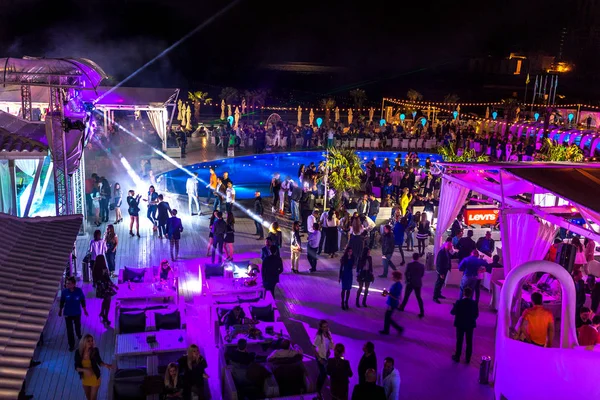 Odessa Junho Nightclub Apresenta Novo Show Luz Moderna Para Turistas — Fotografia de Stock