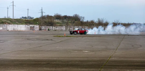 Odessa Ukraina April 2017 Bekämpa Drifters Lokala Drifting Tävlingar Drifting — Stockfoto