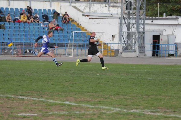 Odessa Ukraine September 2018 Endspiele Der Stärksten Rugby Mannschaften Der — Stockfoto