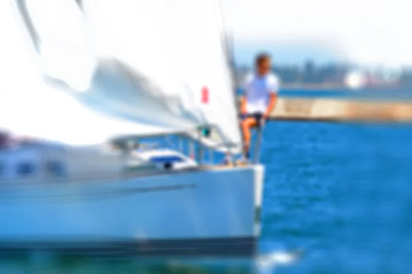 Abstract Background Design Regatta Blurred Sea Background Bright Colors Beautiful — Stock Photo, Image