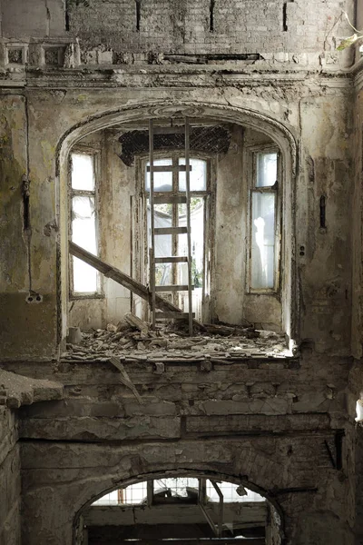 Mystical Interior Ruins Abandoned Ruined Building Ancient 18Th Century Building — Stock Photo, Image