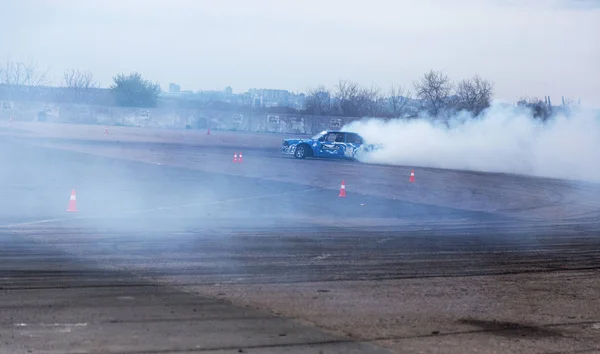 Odessa Ukraina April 2017 Bekämpa Drifters Lokala Drifting Tävlingar Drifting — Stockfoto