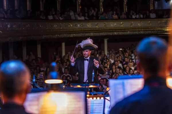 Odessa Ukraine Août 2018 Spectacle Musical Chef Orchestre Vitaliy Kovalchuk — Photo