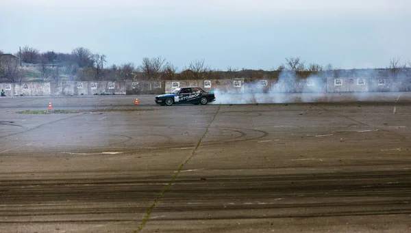 Odessa Ukraina April 2017 Bekämpa Drifters Lokala Drifting Tävlingar Drifting — Stockfoto