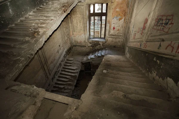 Mystical Interior Ruins Abandoned Ruined Building Ancient 18Th Century Building — Stock Photo, Image