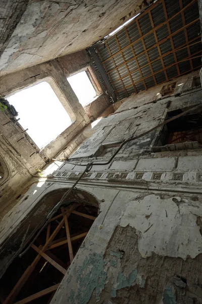 Interior Místico Ruínas Edifício Abandonado Ruínas Antigo Edifício Século Xviii — Fotografia de Stock