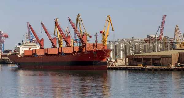 Odessa Ucrania Agosto 2017 Port Comercial Logística Transporte Contenedores Internacionales — Foto de Stock