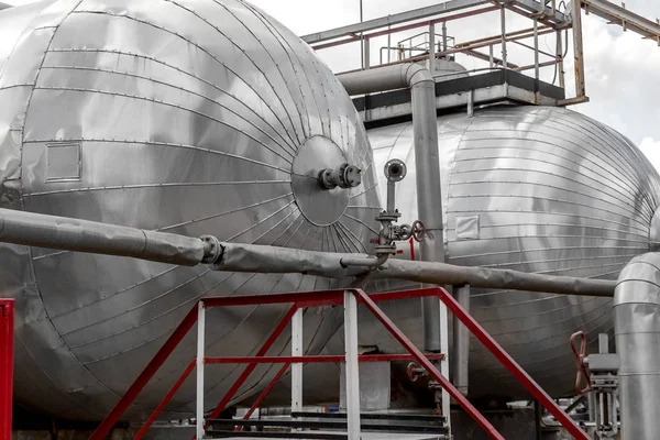 Oděsa Ukrajina Březen 2013 Petrochemii Rafinerie Lukoil Oděse Fragmenty Chemické — Stock fotografie