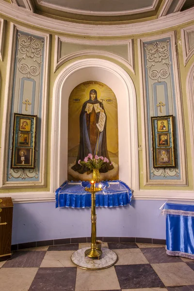 Odessa Ukraine September 2012 Interior Orthodox Christian Church Altar Iconostasis — 图库照片
