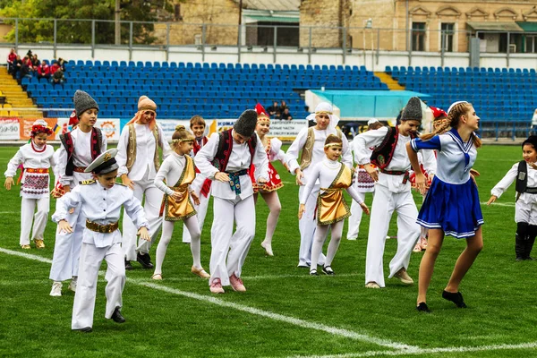 Odessa Ukraina Oktober 2017 Barn Scenen Unga Barn Dans Ensembler — Stockfoto