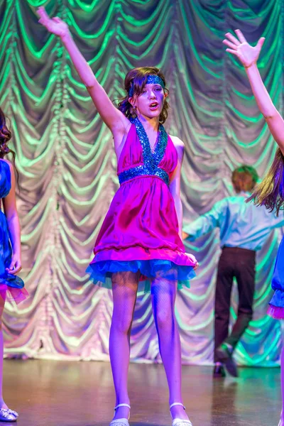 Odessa Ukraine December 2015 Children Musical Groups Singing Dancing Stage — Stock Photo, Image