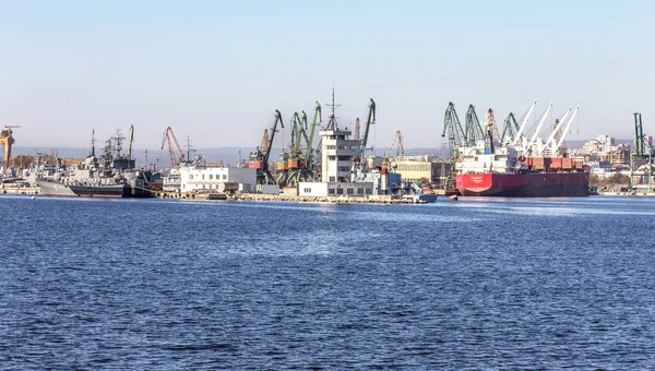 Varna Bulgária Novembro 2015 Porto Mar Negro Varna Mar Negro — Fotografia de Stock